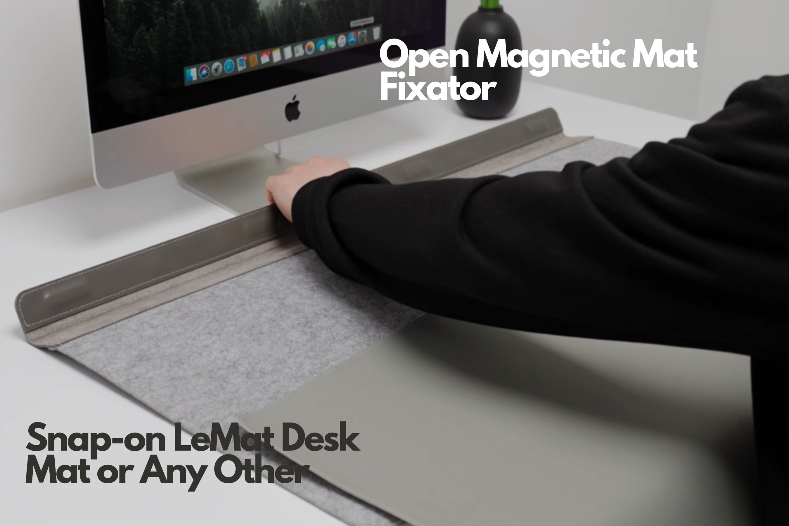 LeMat Magnetic Fixer Desk Mat Organizer CHARGER | NFC TAG | TOOLBAR